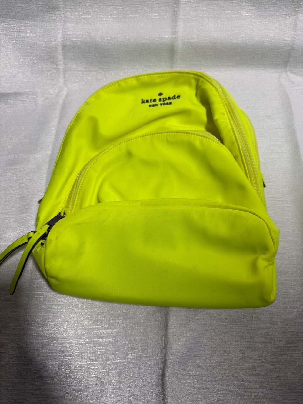 Kate Spade New York Karissa Nylon Mini Backpack Radiant Neon Yellow